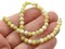 45 4mm to 5mm Yellow Green Gemstone Round New Jade Stone Beads to String